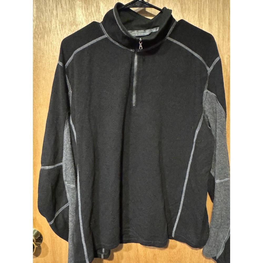 Kuhl Kashmira 1/4 Zip Pullover Sweater Men's Size XL Black/Gray